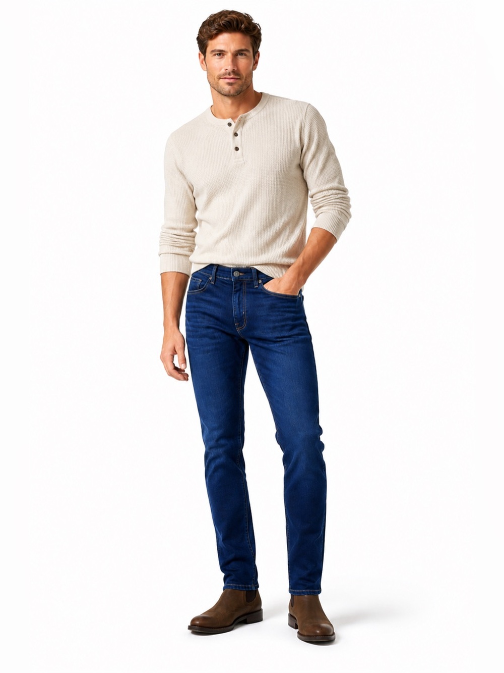 NWT American Rag SZ 34X32 Men's comfort stretch, slim fit blue jeans/5-pocket